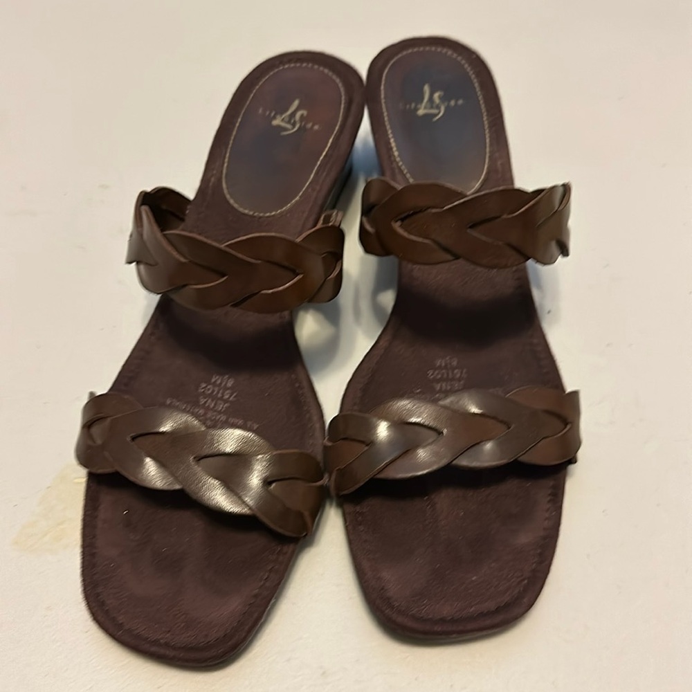Lifestride brown heel slides 8.5